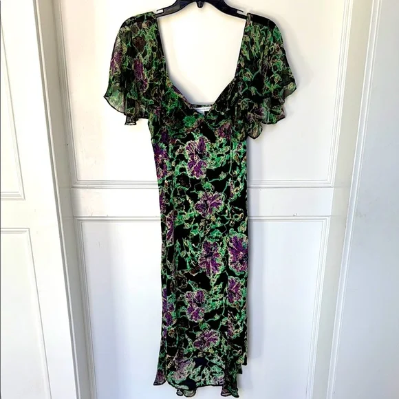 green emerald velvet dress Julian Silk Jersey Wrap Dress – Diane von Furstenberg main image 0